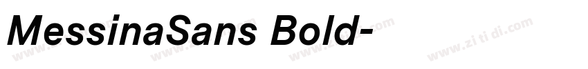MessinaSans Bold字体转换